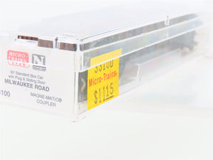 N Scale Micro-Trains MTL 33100 MILW Milwaukee Road 50' Box Car #12125