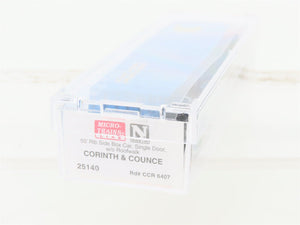 N Micro-Trains MTL 25140 CCR Corinth & Counce 50' Single Door Box Car #6407