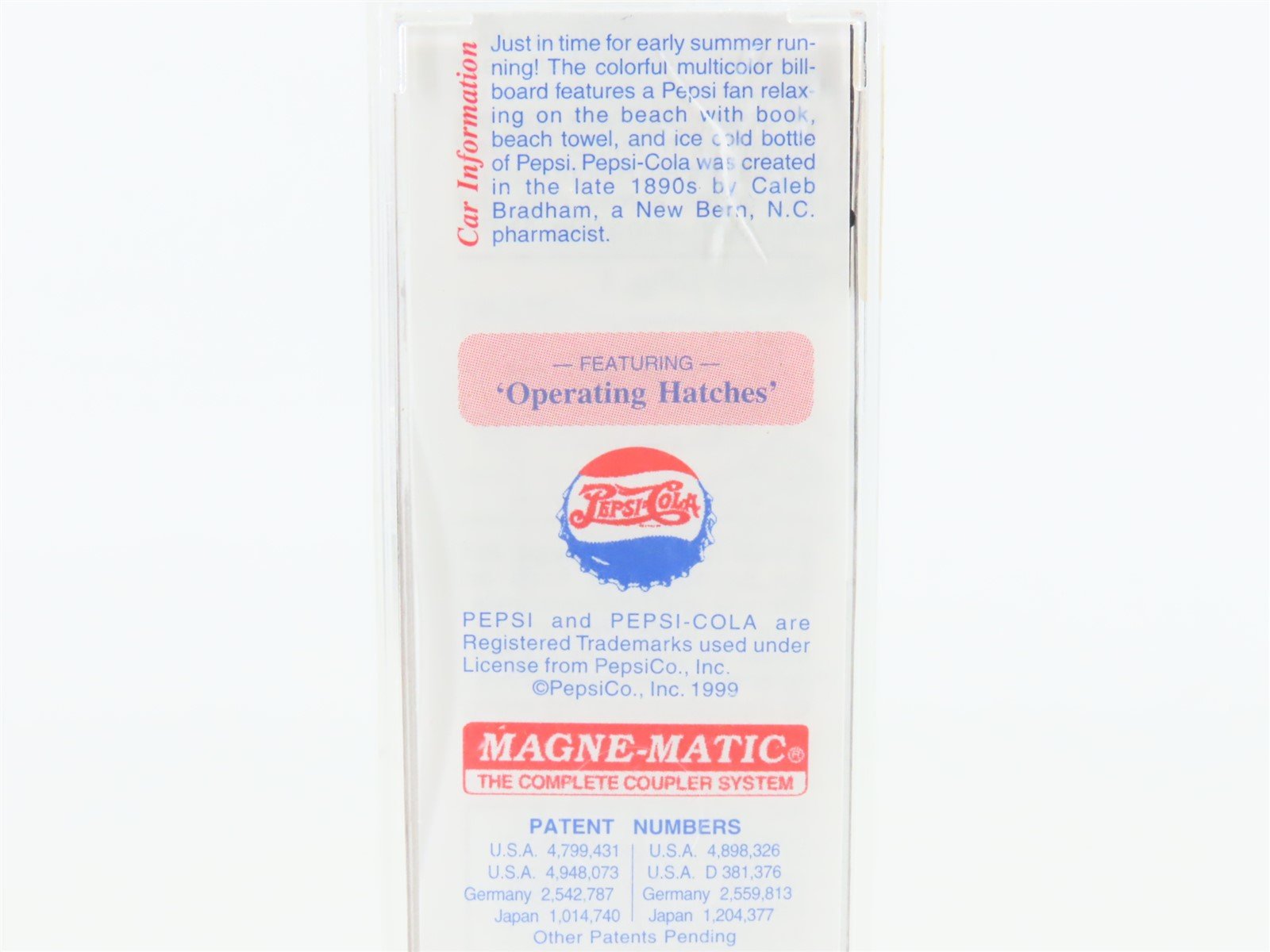 N Scale Micro-Trains MTL 59550 PCEX Pepsi-Cola 40' Steel Side Ice Reefer #59505