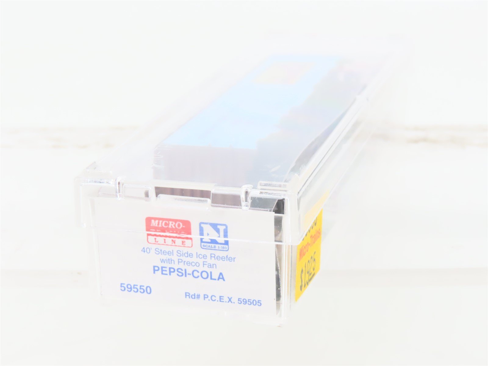 N Scale Micro-Trains MTL 59550 PCEX Pepsi-Cola 40' Steel Side Ice Reefer #59505