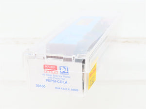 N Scale Micro-Trains MTL 59550 PCEX Pepsi-Cola 40' Steel Side Ice Reefer #59505
