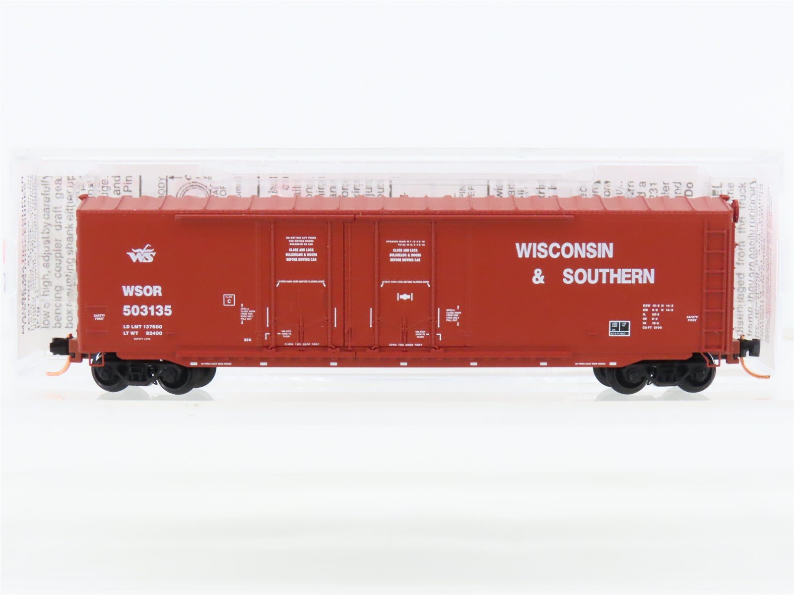 N Scale Micro-Trains MTL 75070 WSOR Wisconsin & Southern 50' Box Car #503135