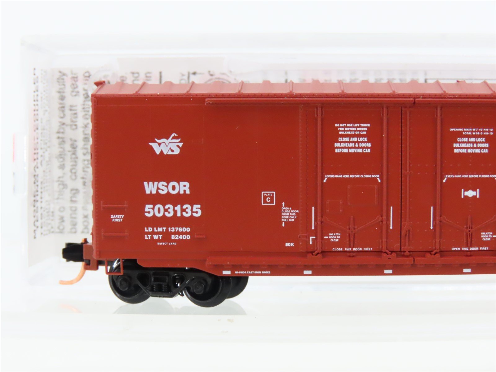 N Scale Micro-Trains MTL 75070 WSOR Wisconsin & Southern 50' Box Car #503135