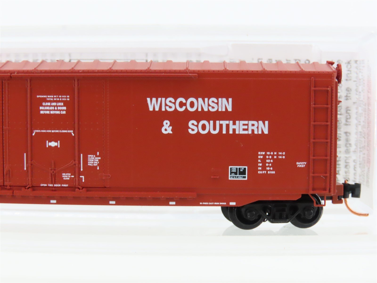 N Scale Micro-Trains MTL 75070 WSOR Wisconsin & Southern 50' Box Car #503135
