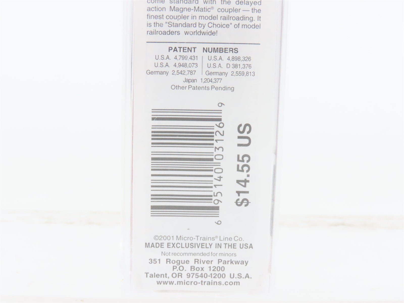 N Scale Micro-Trains MTL 75070 WSOR Wisconsin & Southern 50' Box Car #503135