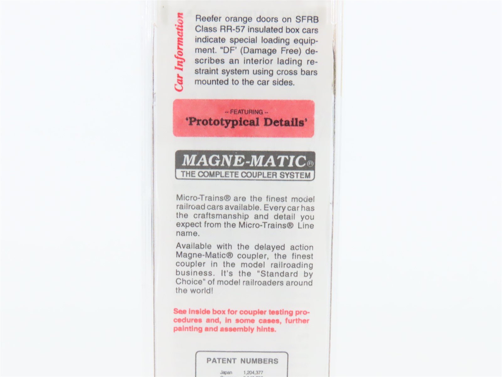 N Scale Micro-Trains MTL 32050/4 SFRB Santa Fe 50' Plug Door Box Car #6181
