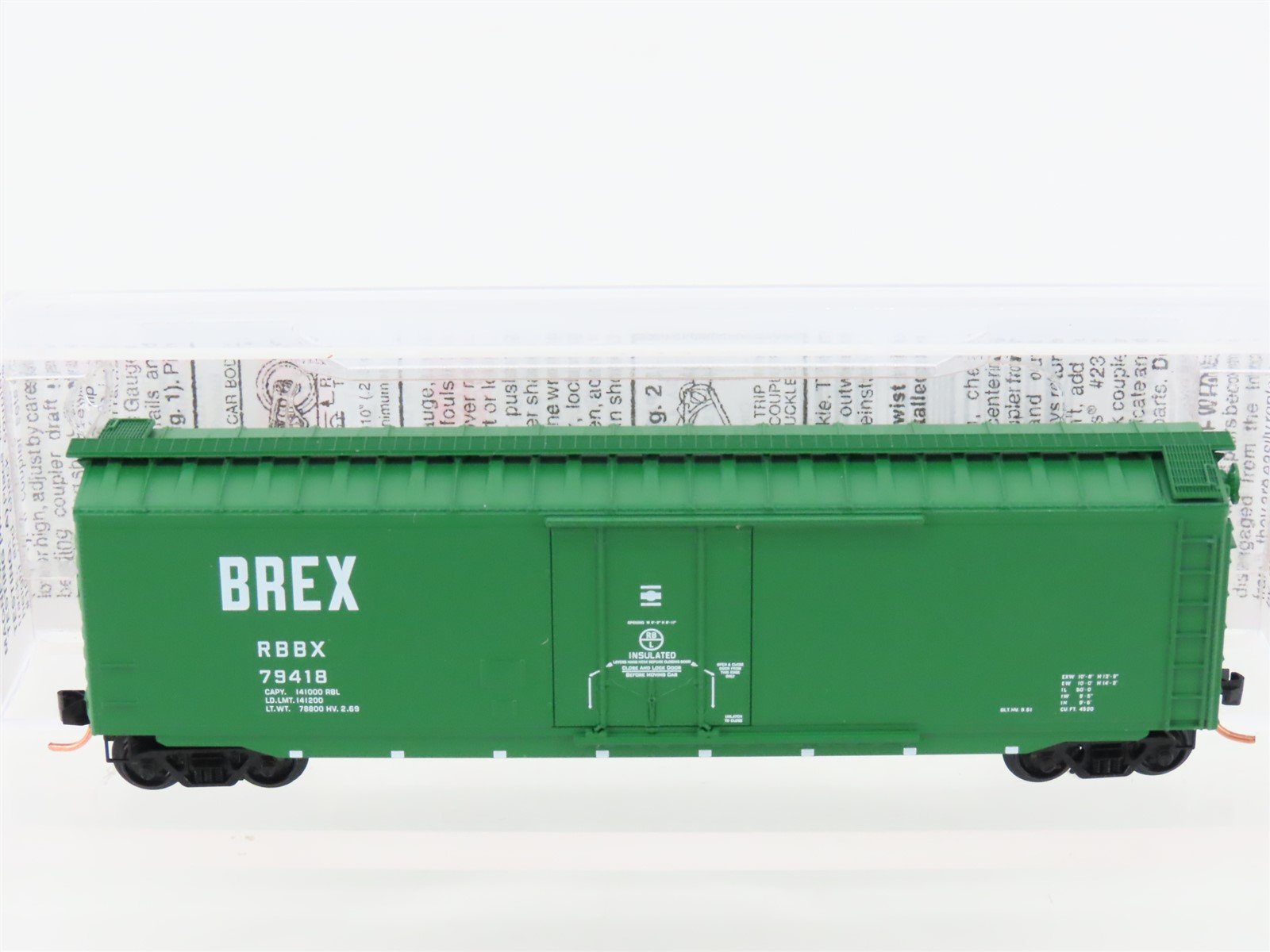 N Micro-Trains MTL 32090 RBBX Burlington Refrigerator Express 50' Box Car #79418