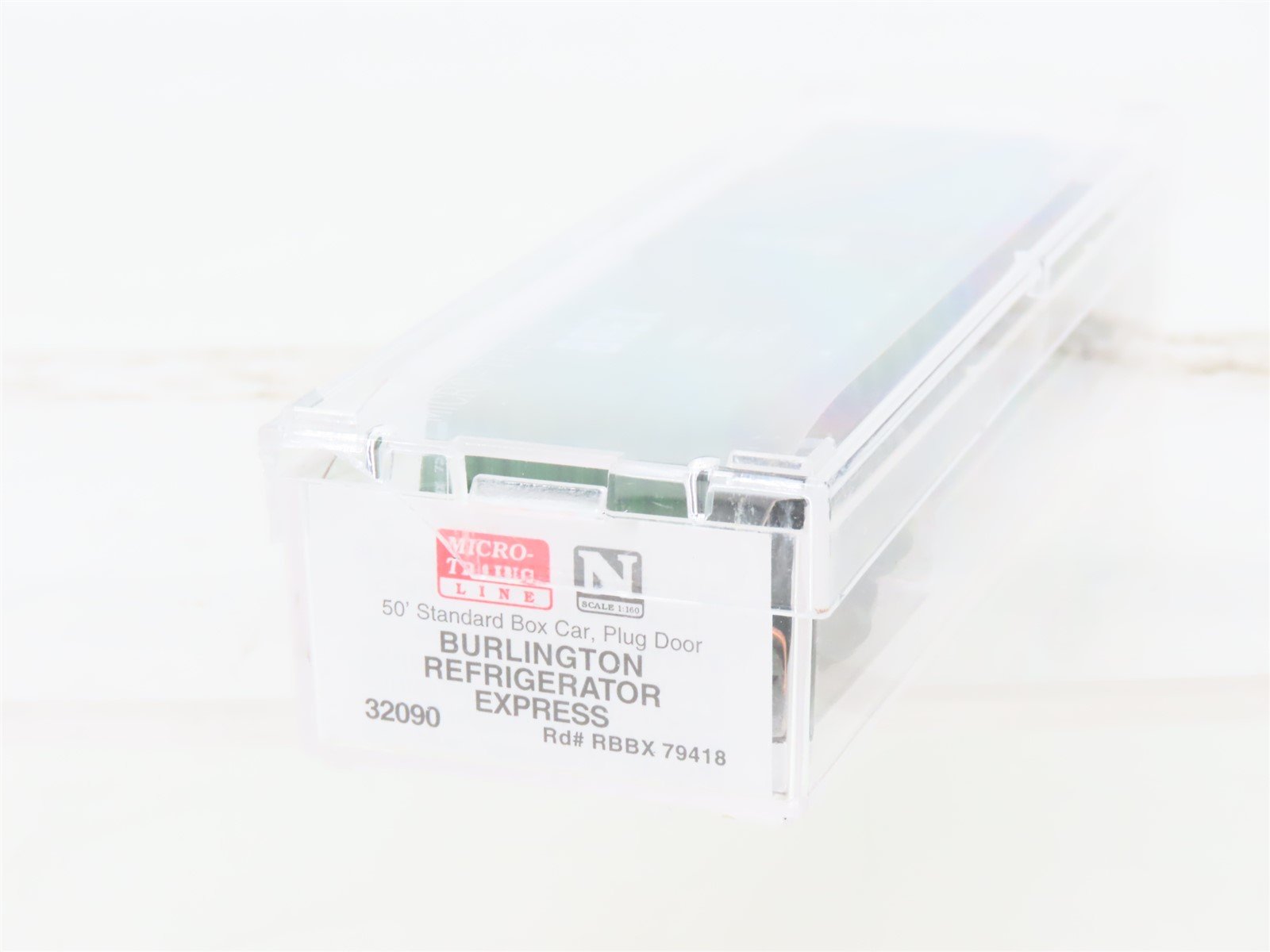N Micro-Trains MTL 32090 RBBX Burlington Refrigerator Express 50' Box Car #79418