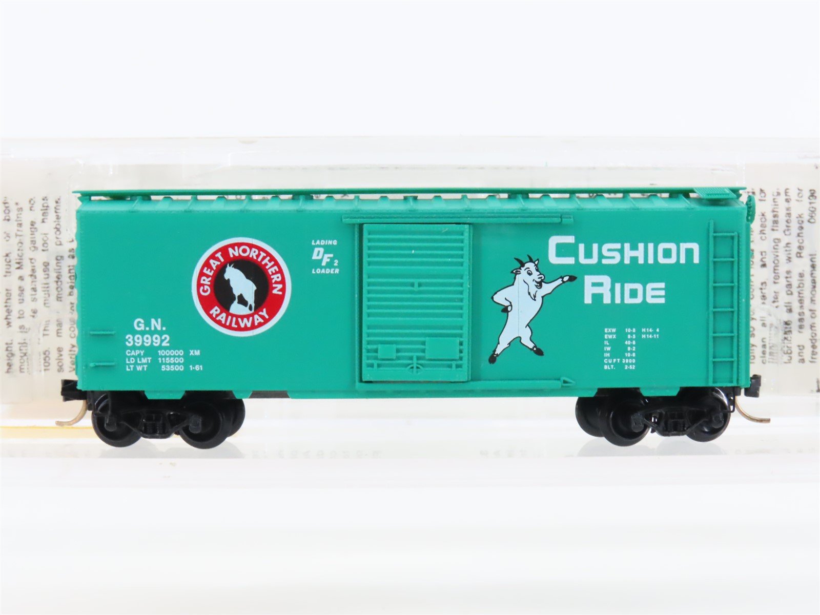 N Scale Micro-Trains MTL 20680 GN Great Northern 40' Single Door Box Car #39992