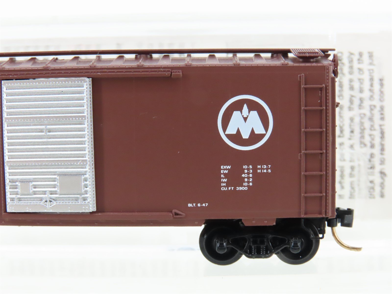 N Scale Micro-Trains MTL 20770 MON Monon 40' Single Door Box Car #1238