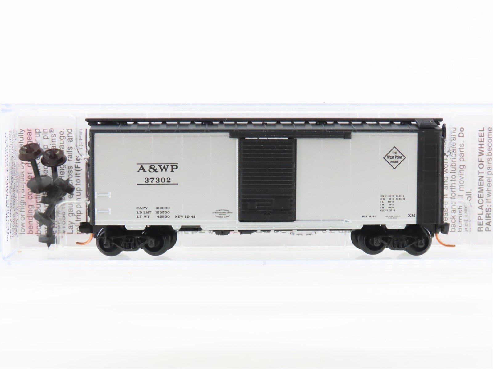 N Scale Micro-Trains MTL 02000746 A&WP Atlanta & West Point 40' Box Car #37302