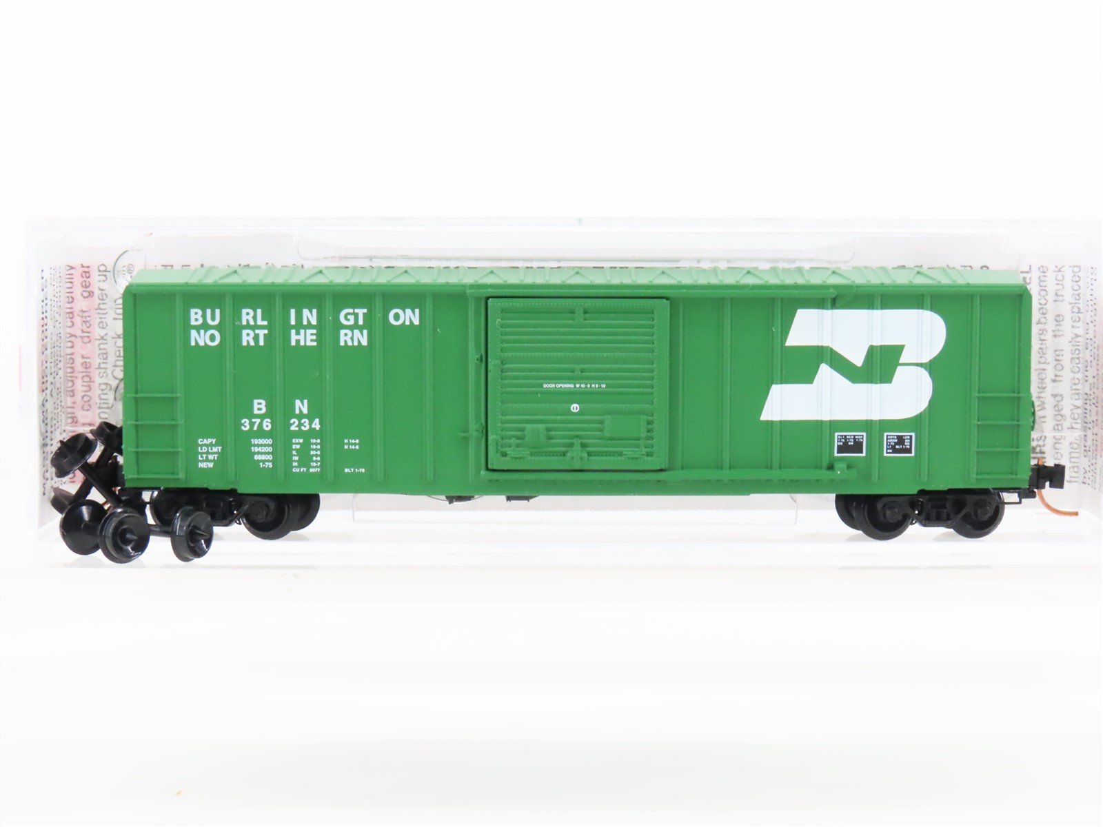 N Scale Micro-Trains MTL 02500490 BN Burlington Northern 50' Box Car #376234
