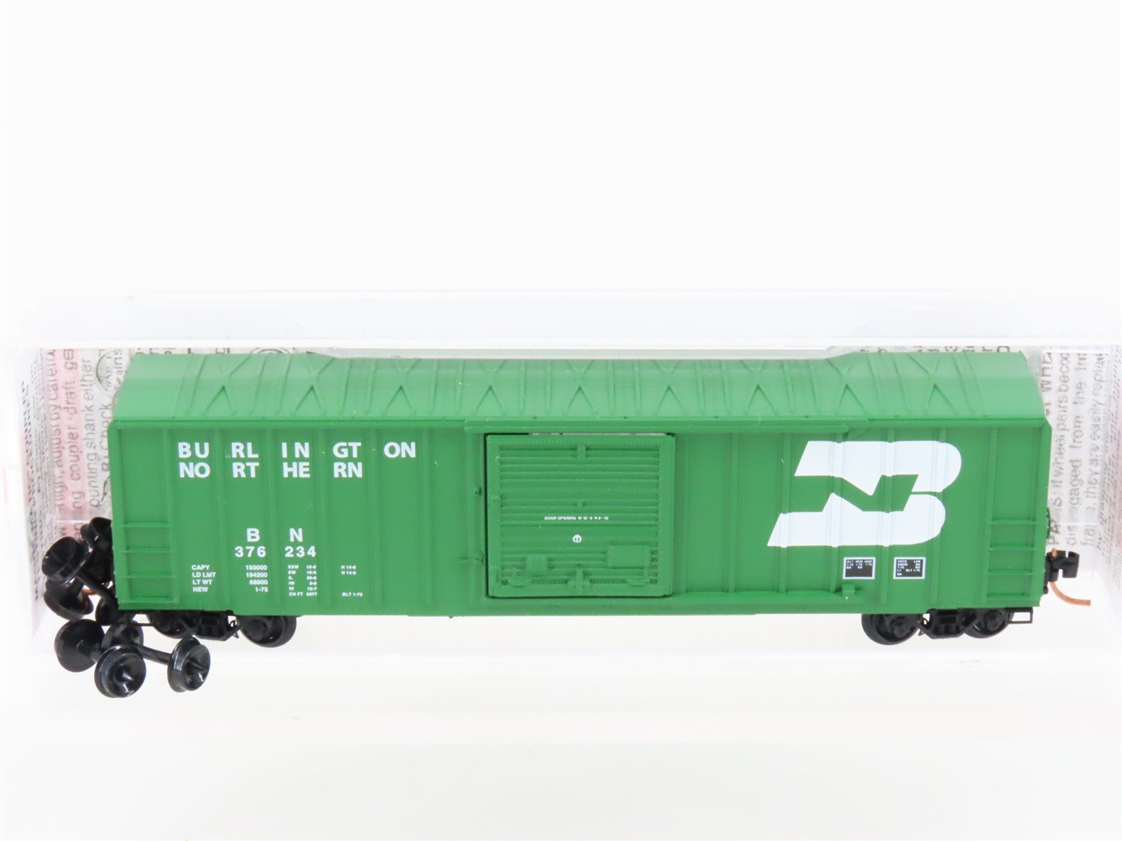 N Scale Micro-Trains MTL 02500490 BN Burlington Northern 50' Box Car #376234