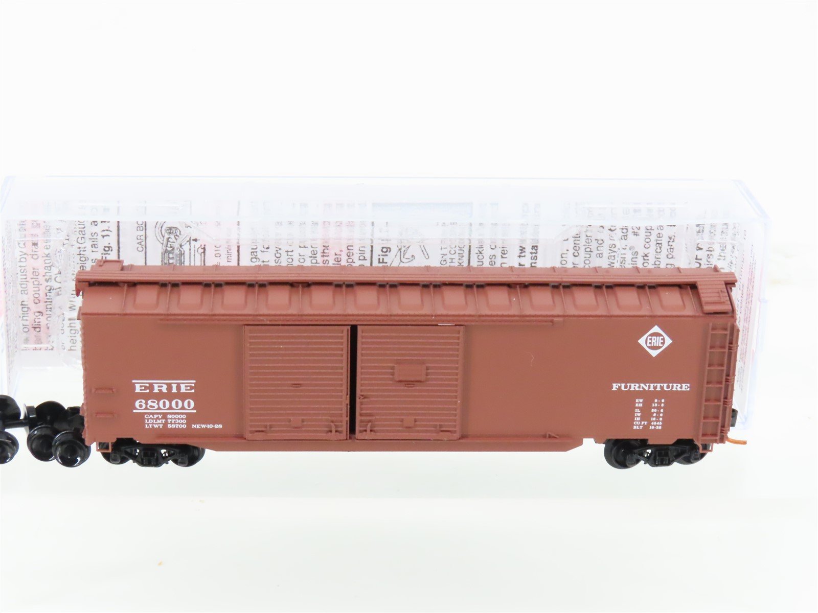 N Scale Micro-Trains MTL 07800110 ERIE 50' Double Door Auto Box Car #68000