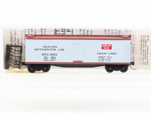 N Scale Micro-Trains MTL 49320 WRX GB&W Green Bay Route 40' Wood Reefer #9453