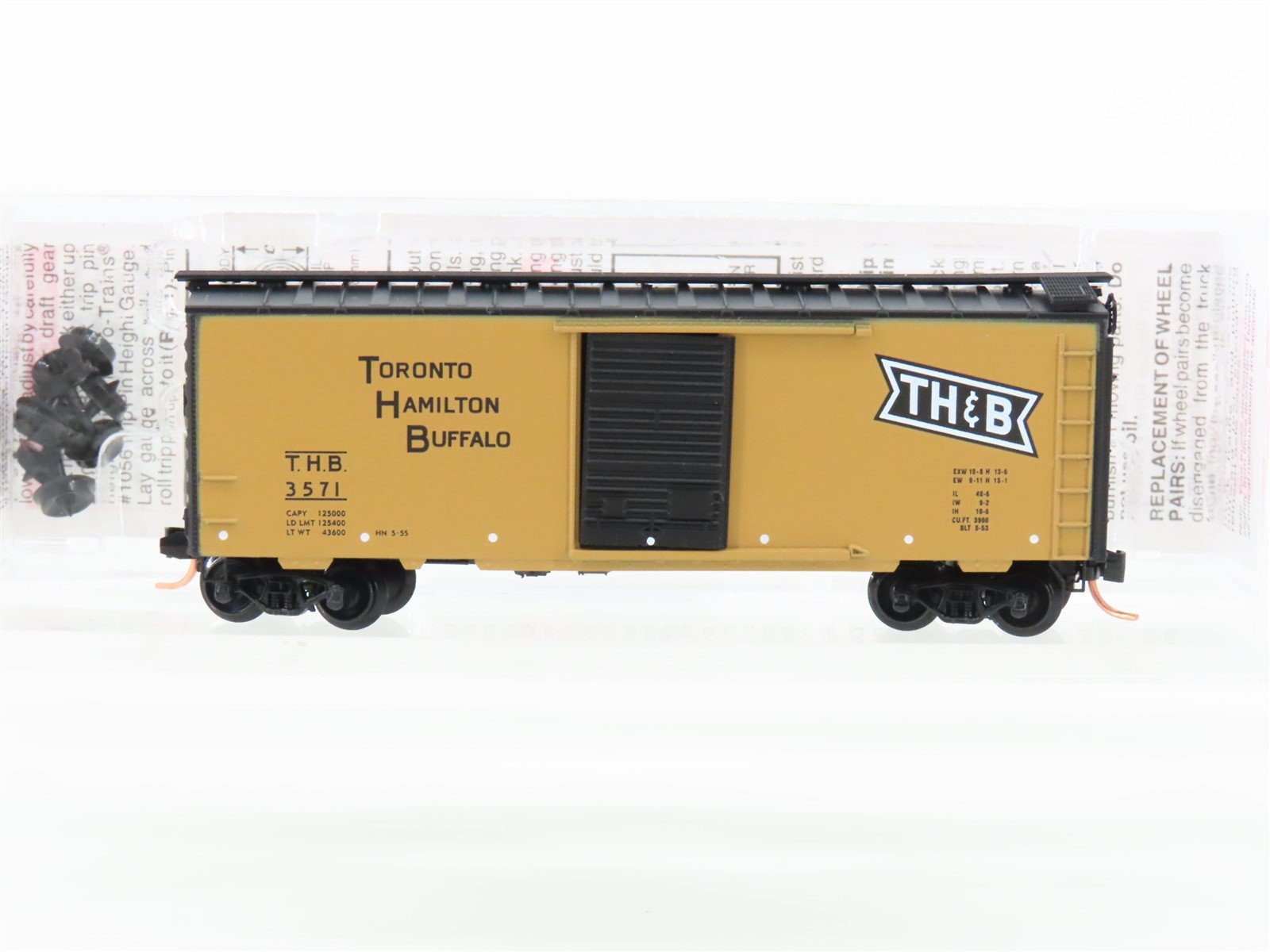 N Scale Micro-Trains MTL 20036 THB Toronto Hamilton Buffalo 40' Box Car #3571