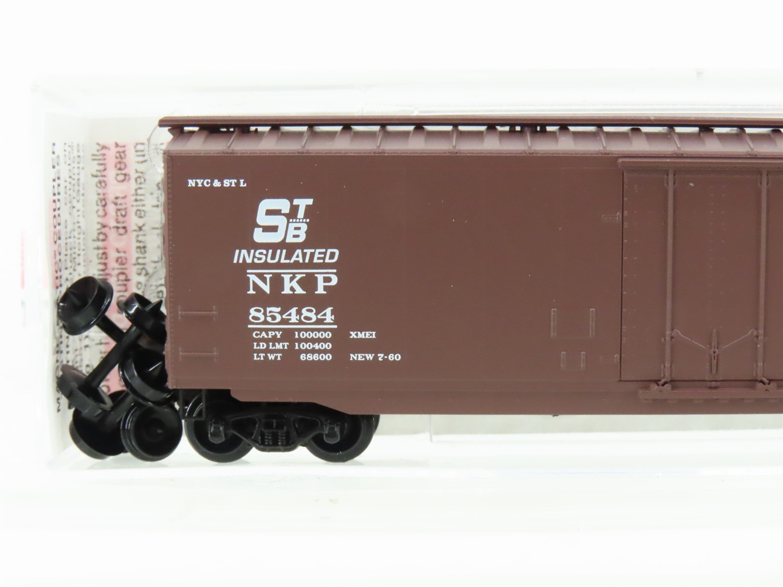 N Micro-Trains MTL 32080 NKP Nickel Plate Road 50' Plug Door Box Car #85484