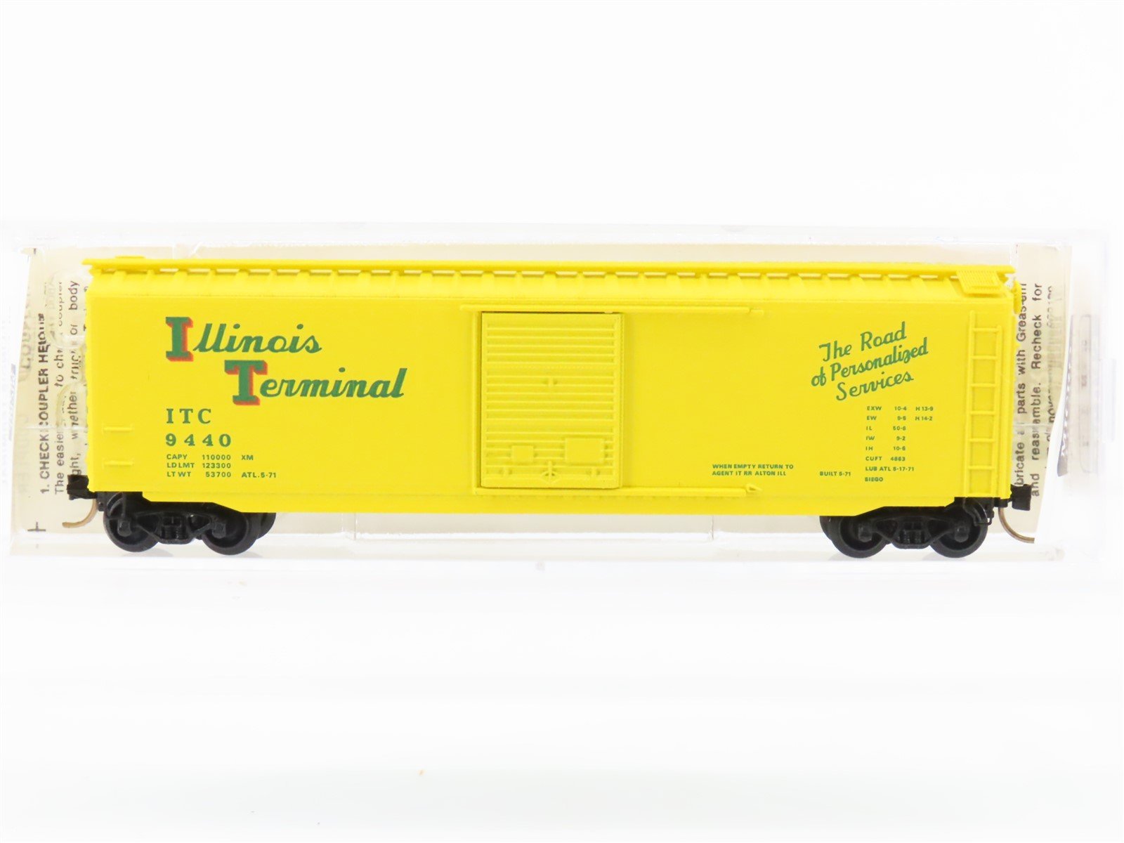N Micro-Trains MTL 31010 ITC Illinois Terminal 50' Single Door Box Car #9440