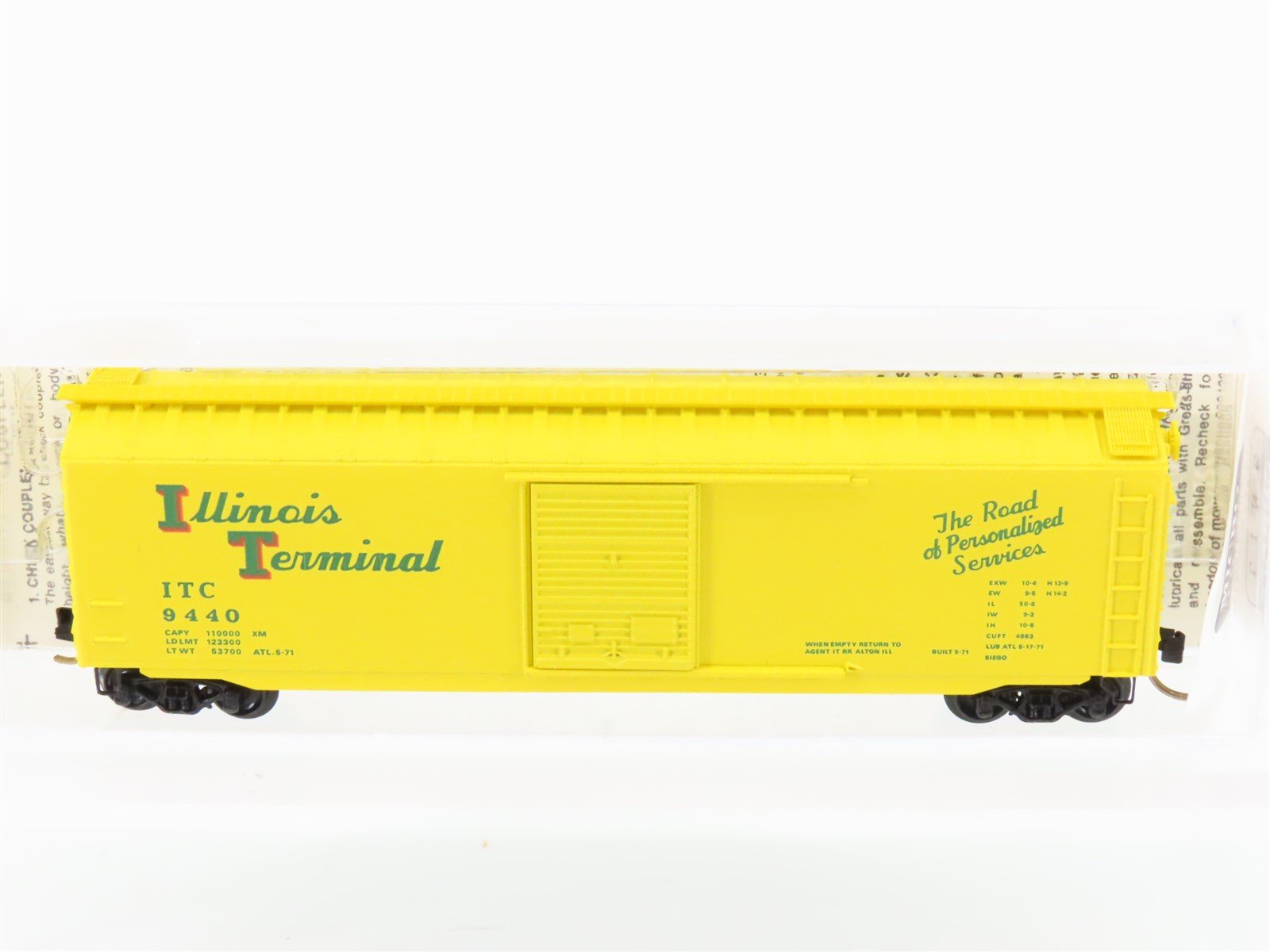 N Micro-Trains MTL 31010 ITC Illinois Terminal 50' Single Door Box Car #9440
