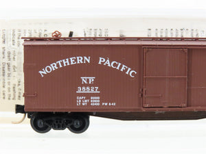 N Scale Micro-Trains MTL 39030 NP Northern Pacific 40' Wood Box Car #38827