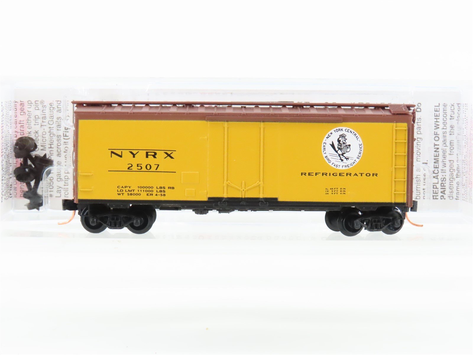 N Scale Micro-Trains MTL 21440 NYRX New York Central 40' Plug Door Box Car #2507