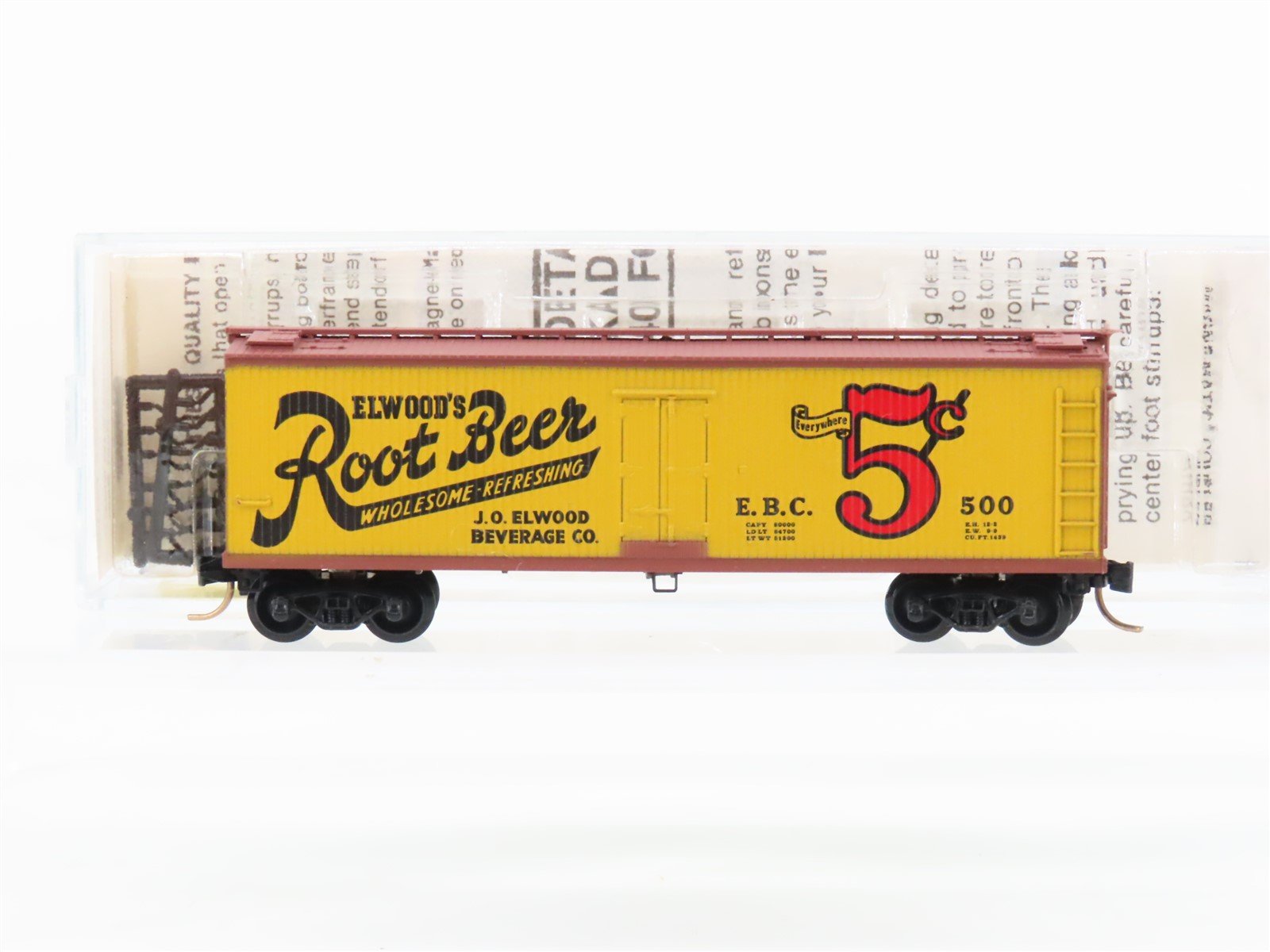 N Scale Kadee Micro-Trains MTL 49240 EBC Eldwood's Root Beer 40' Reefer #500