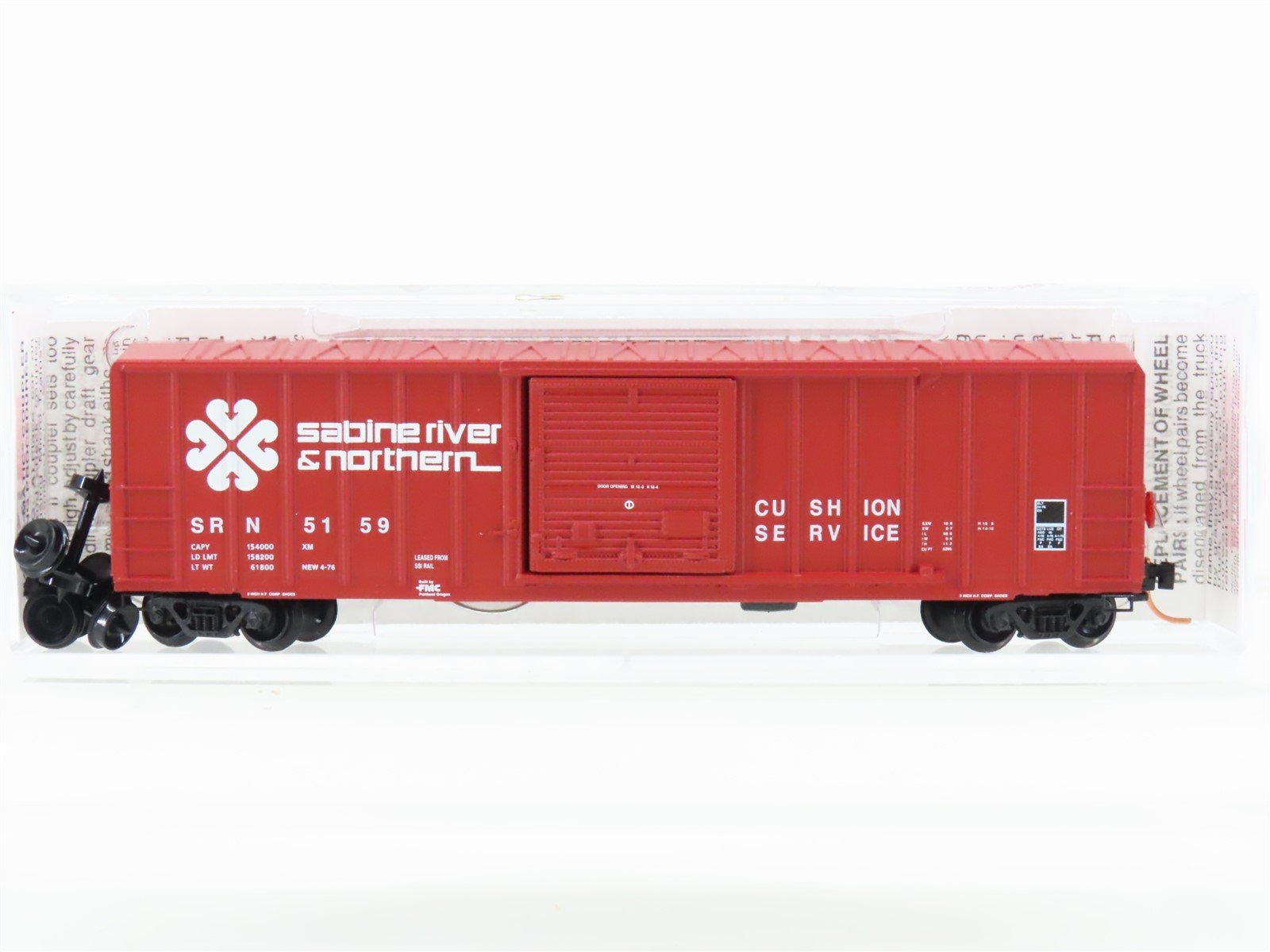 N Scale Micro-Trains MTL 25100 SRN Sabine River & Northern 50' Box Car #5159