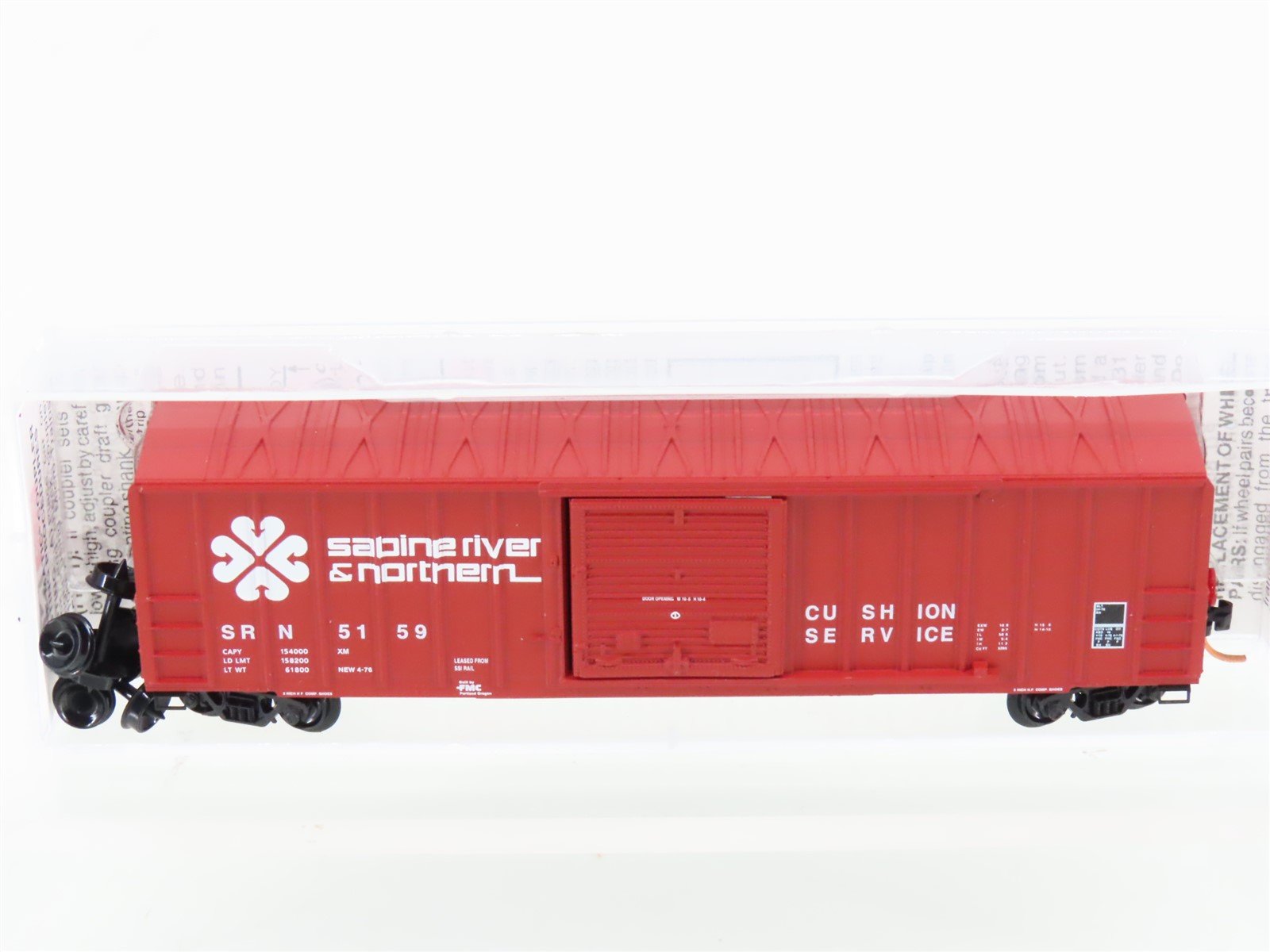 N Scale Micro-Trains MTL 25100 SRN Sabine River & Northern 50' Box Car #5159
