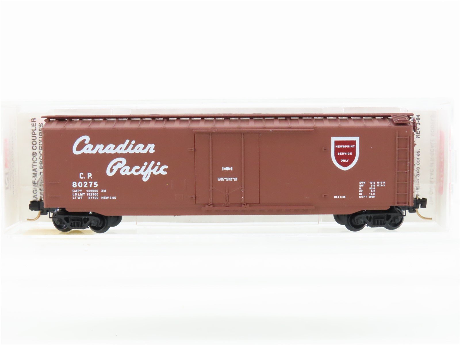 N Scale Micro-Trains MTL 32170 CP Canadian Pacific 50' Plug Door Box Car #80275