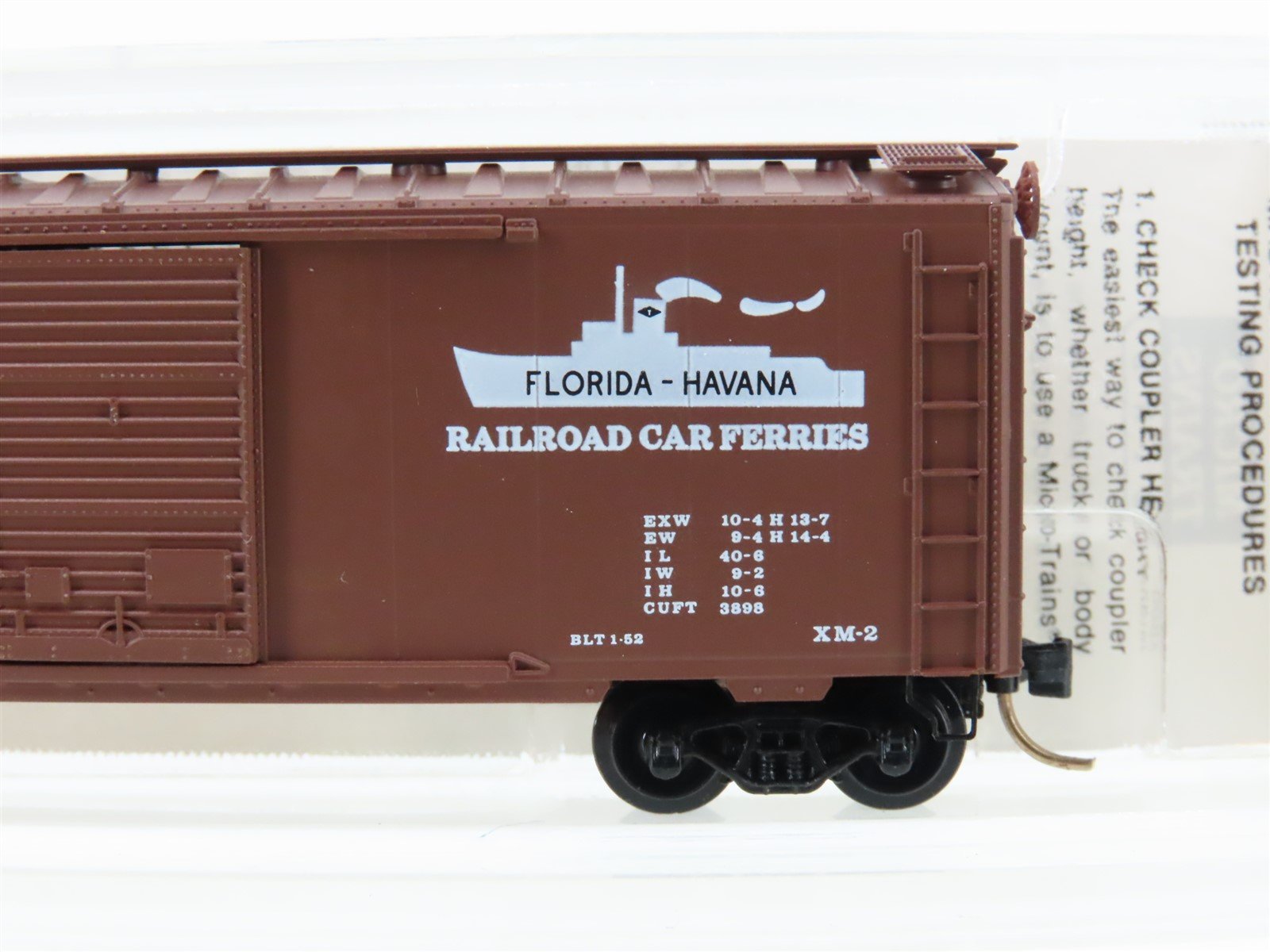 N Scale Micro-Trains MTL 20106 WIF West India Fruit 40' Single Door Box Car #344