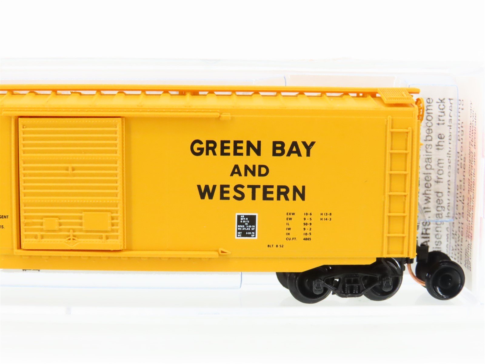 N Scale Micro-Trains MTL 31130 GBW Green Bay Route 50' Single Door Box Car #3020