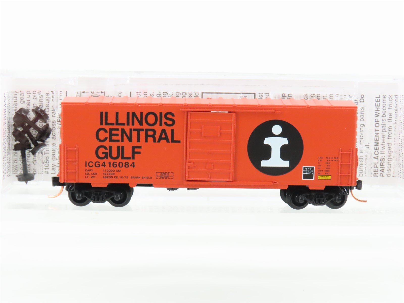 N Scale Micro-Trains MTL 24070 ICG Illinois Central Gulf 40' Box Car #416084