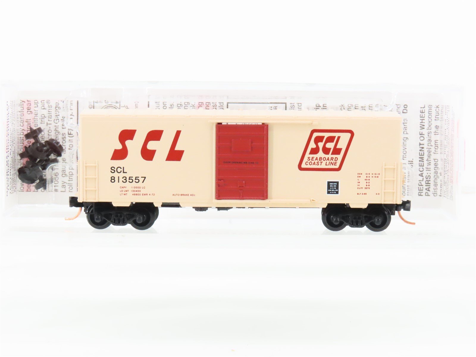 N Scale Micro-Trains MTL 24160 SCL Seaboard Coast Line 40' Box Car #813557
