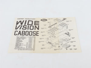 HO Scale Athearn 5368 UP Union Pacific Wide Vision Caboose #29505 - BUILT