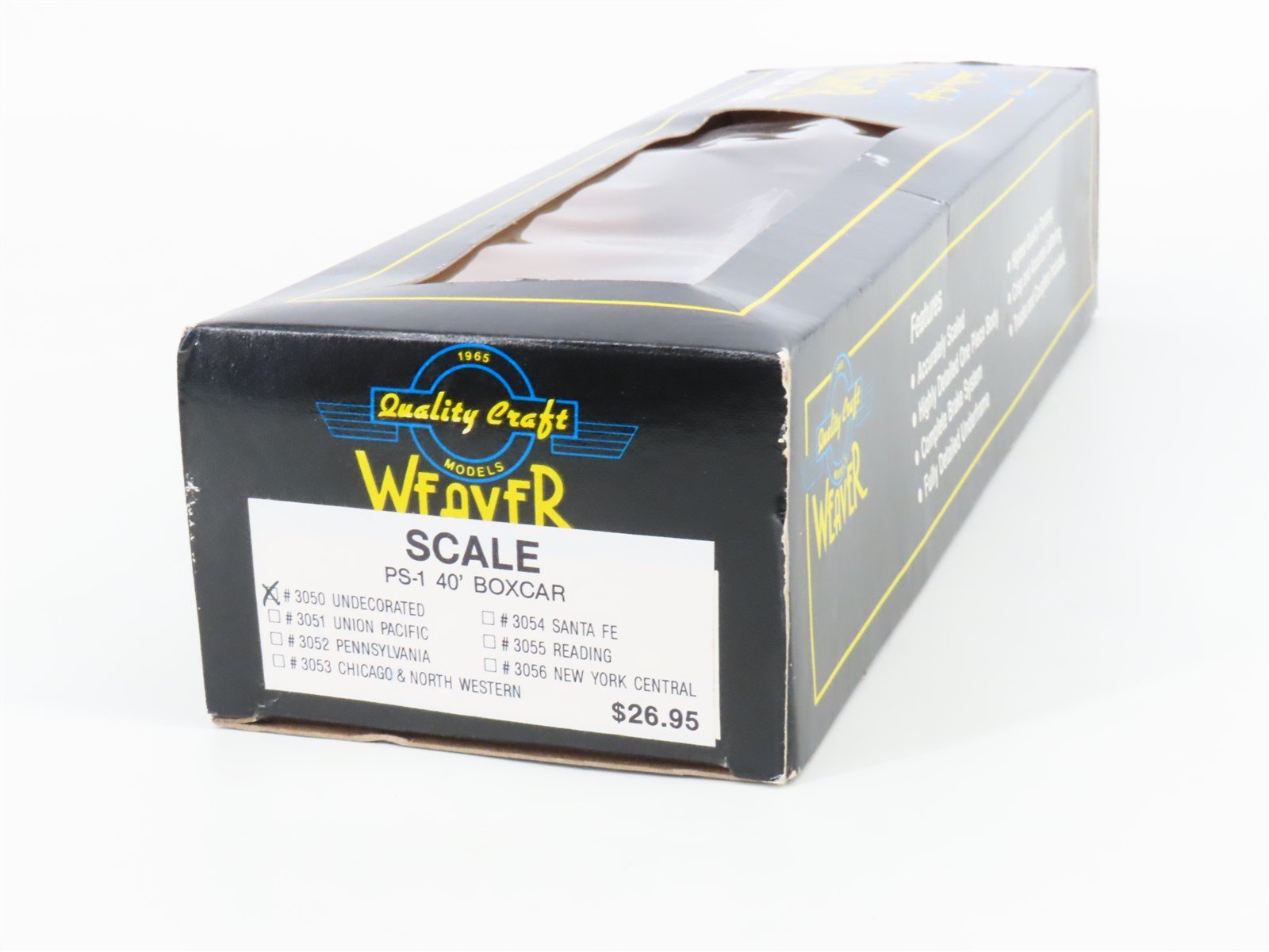 O Scale 2-Rail Quality Craft Models Weaver Kit 3050 Undecorated 40' Box Car