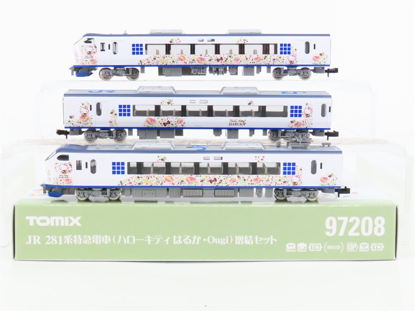 N Tomix 97208 Hello Kitty Haruka/Ougi Series 281 Passenger 3-Car Set UNPOWERED