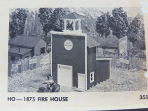 HO 1/87 Scale Campbell Craftsman Kit #355 1875 Fire House Building