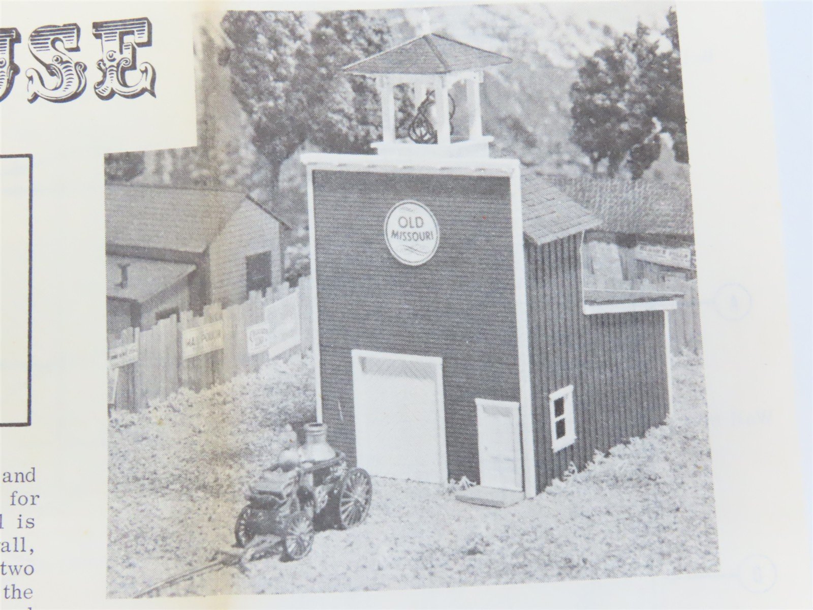 HO 1/87 Scale Campbell Craftsman Kit #355 1875 Fire House Building