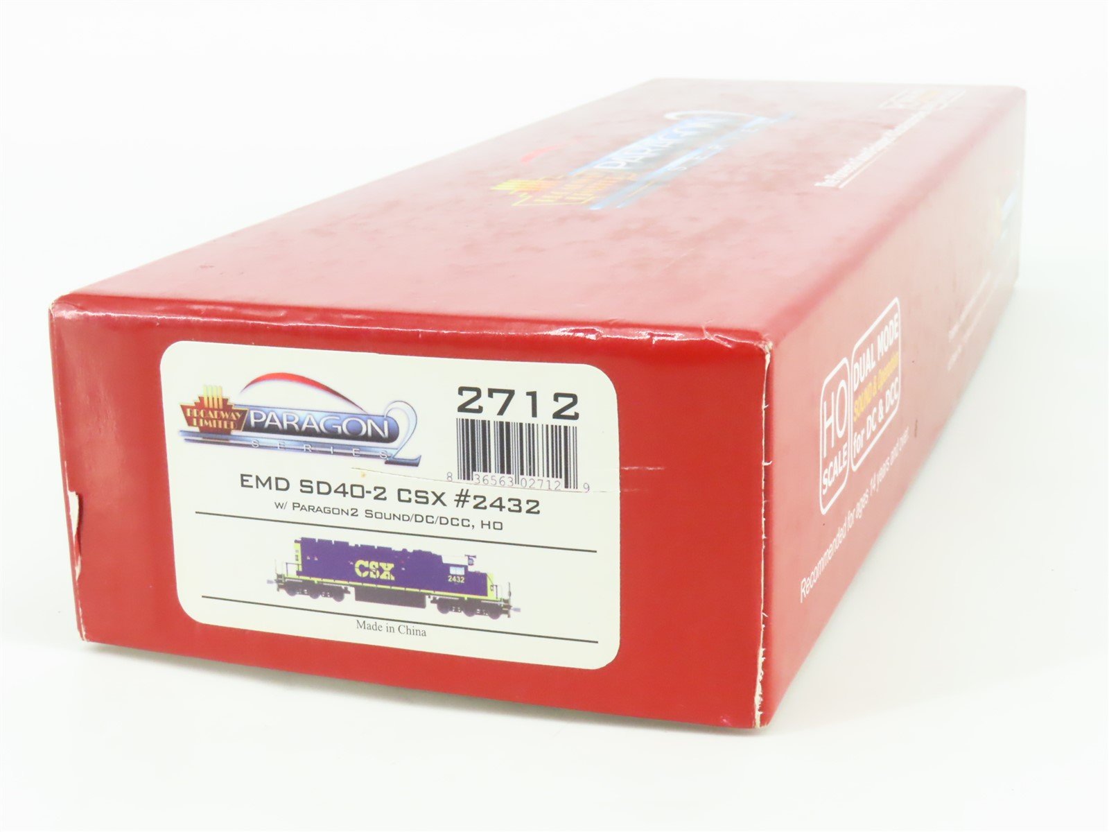 HO Scale Broadway Limited BLI 2712 CSX SD40-2 Diesel Loco #2432 w/DCC & Sound