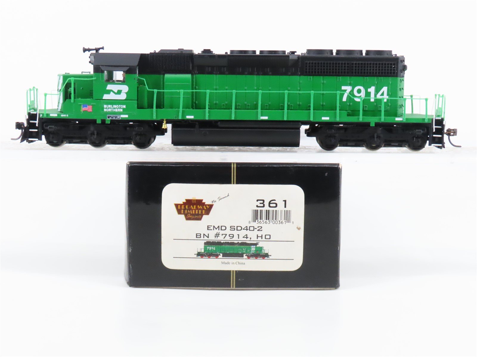 HO Scale Broadway Limited BLI 361 BN Railway SD40-2 Diesel Locomotive #7914