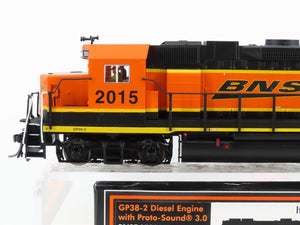 HO Scale MTH 85-2017-1 BNSF Railway GP38-2 Diesel Locomotive #2015 wDCC & Sound