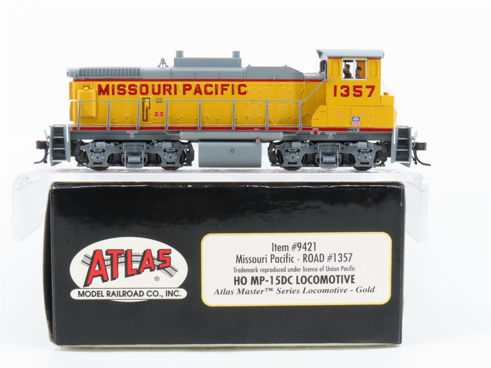 HO Scale Atlas 9421 MP Missouri Pacific MP15DC Diesel Loco #1357 w/ DCC & Sound