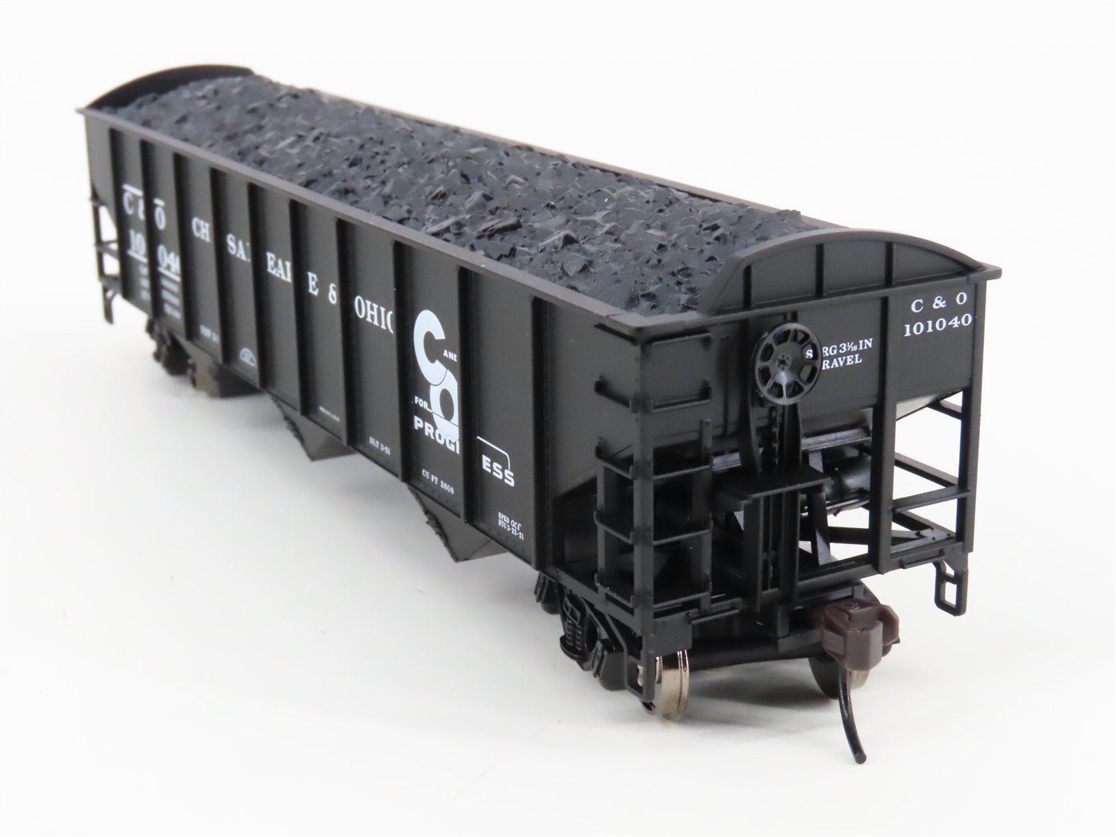 HO Scale Atlas Trainman #986 C&O Chesapeake & Ohio 3-Bay Open Hopper #101040