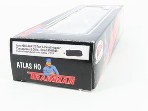 HO Scale Atlas Trainman #986 C&O Chesapeake & Ohio 3-Bay Open Hopper #101040