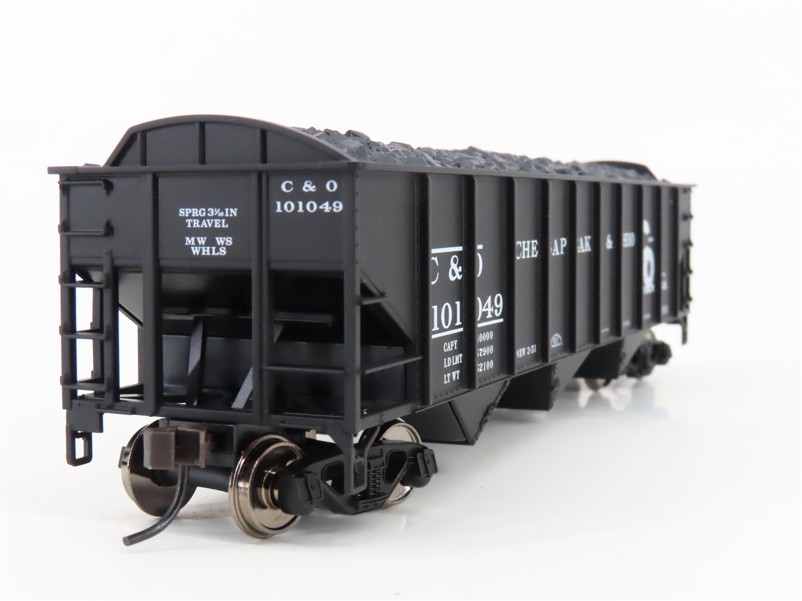 HO Scale Atlas Trainman #987 C&O Chesapeake & Ohio 3-Bay Open Hopper #101049