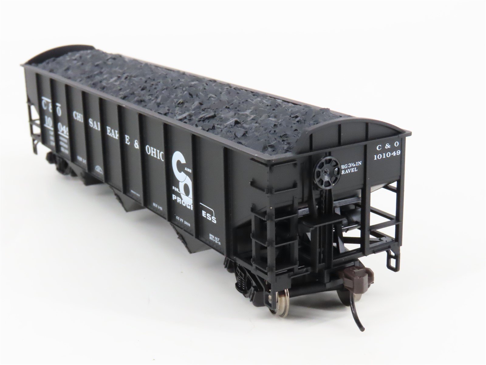 HO Scale Atlas Trainman #987 C&O Chesapeake & Ohio 3-Bay Open Hopper #101049