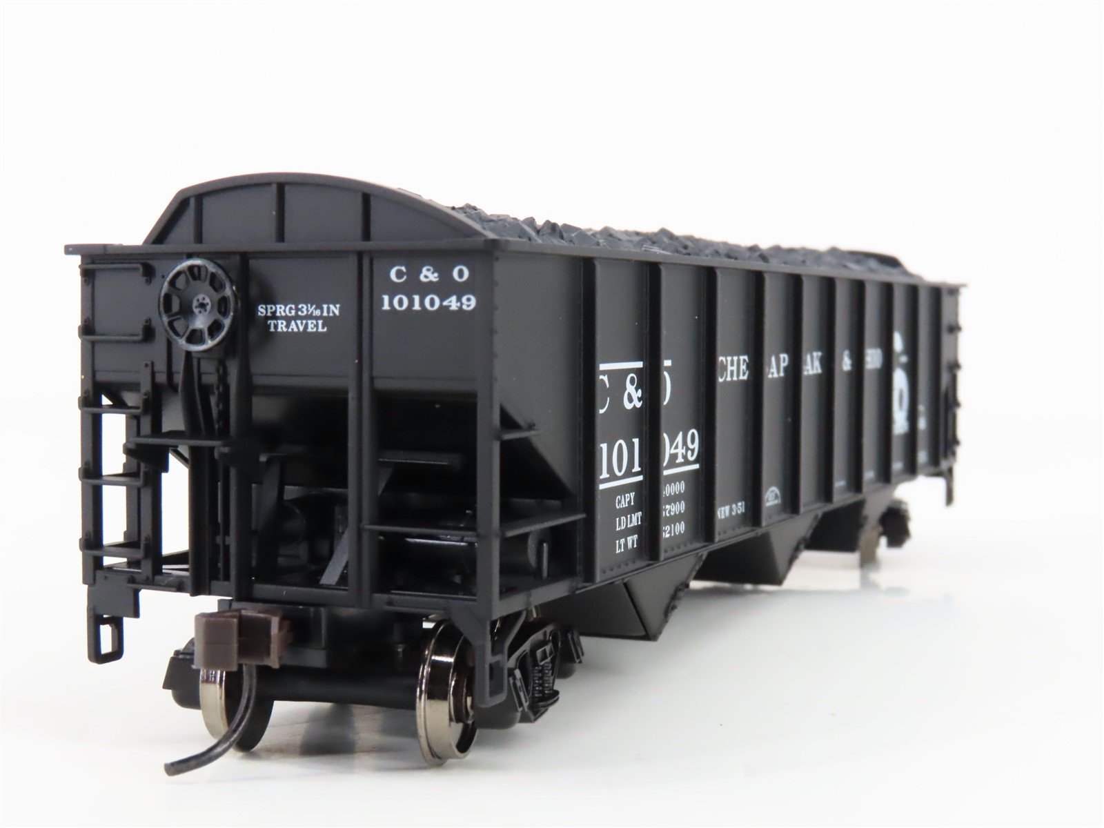 HO Scale Atlas Trainman #987 C&O Chesapeake & Ohio 3-Bay Open Hopper #101049