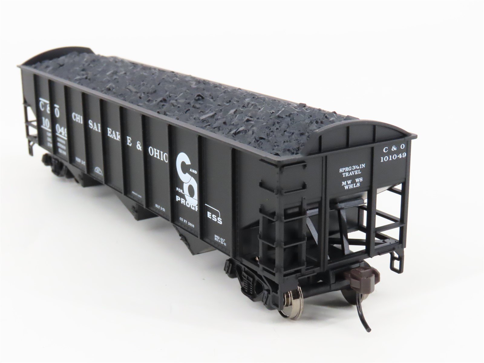 HO Scale Atlas Trainman #987 C&O Chesapeake & Ohio 3-Bay Open Hopper #101049