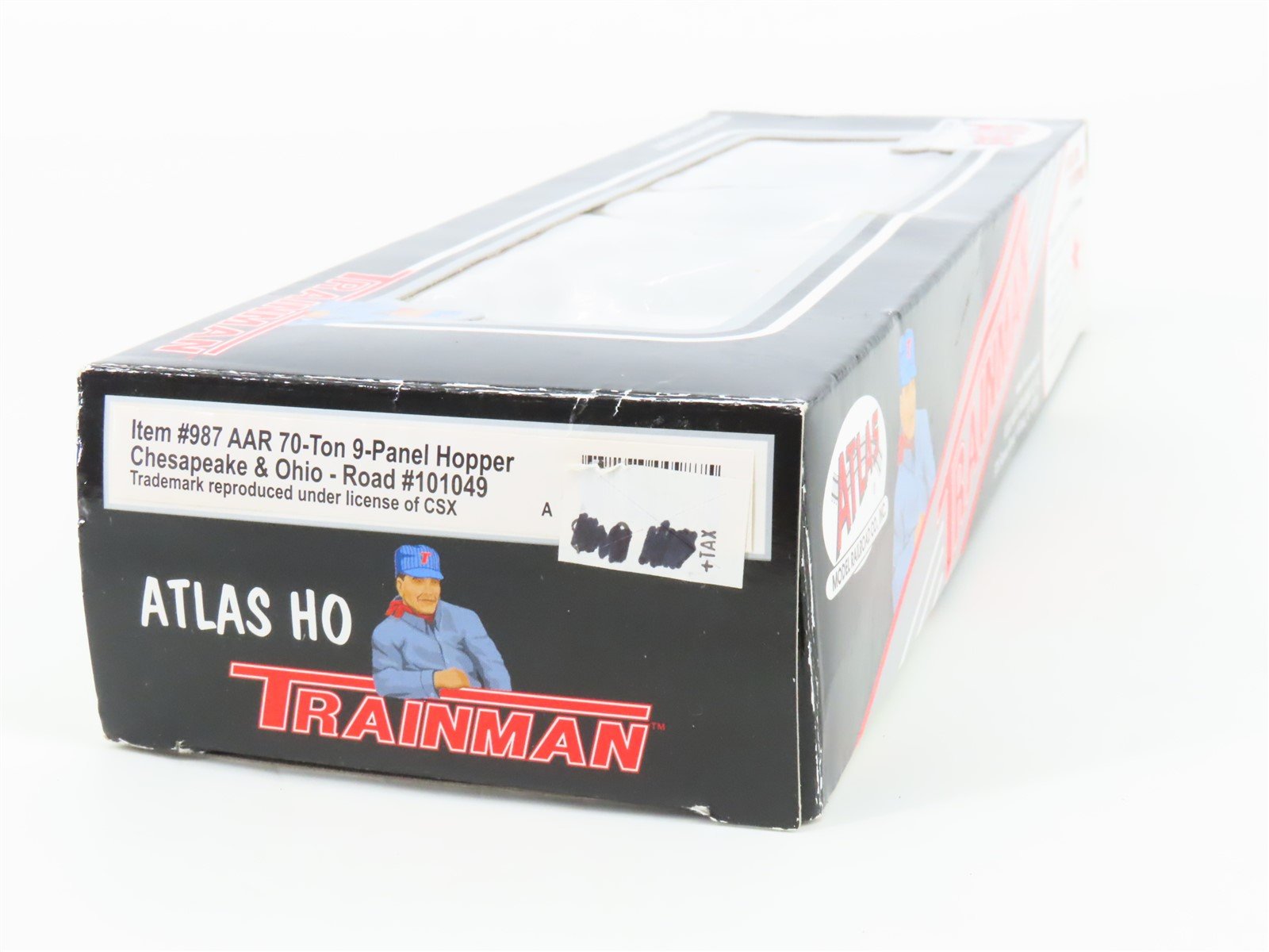 HO Scale Atlas Trainman #987 C&O Chesapeake & Ohio 3-Bay Open Hopper #101049