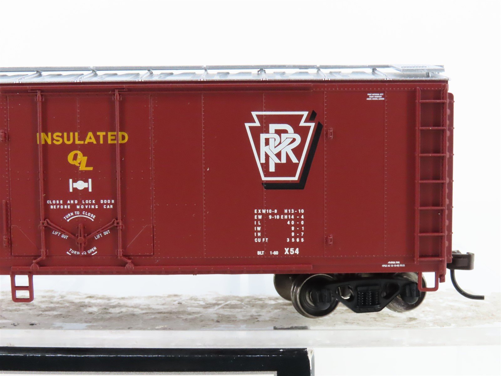 HO Scale Atlas Trainman #20001626 PRR Pennsylvania 40' Plug Door Box Car #19235